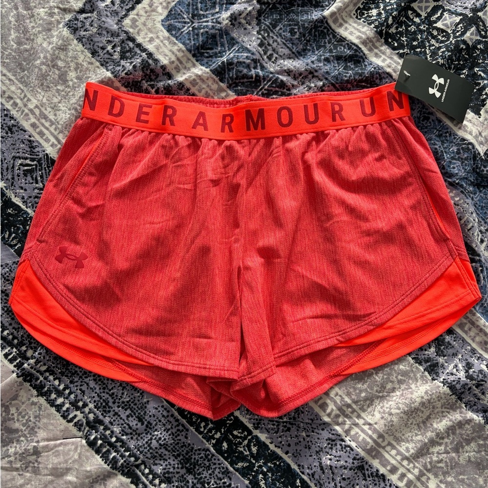 Under Armour Women's Vibrant Orange Athletic Shorts